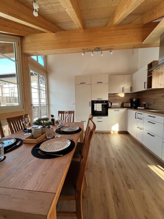 Ferienwohnung Blick Thyratal Obergeschoss Stolberg  Bagian luar foto
