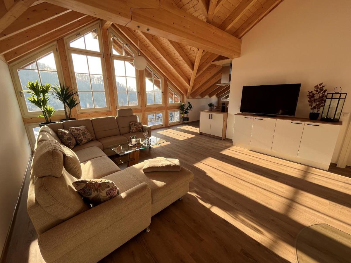 Ferienwohnung Blick Thyratal Obergeschoss Stolberg  Bagian luar foto